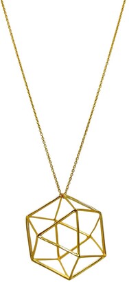 Icon Geometric Necklace In 18K Gold Vermeil