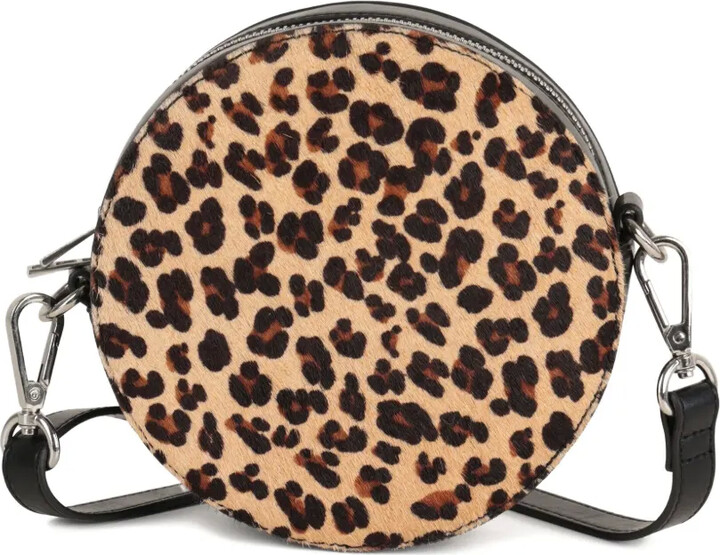 Zadig & Voltaire Kids Leopard-Print Circular Shoulder Bag
