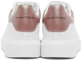 Thumbnail for your product : Alexander McQueen White & Pink Iridescent Oversized Sneakers