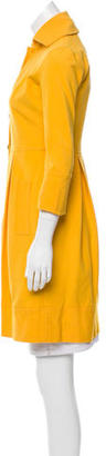 Diane von Furstenberg Pleated Enza Coat