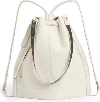 White Leather Backpack | Shop the world’s largest collection of fashion ...
