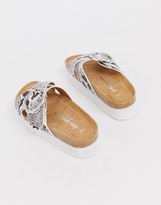 Thumbnail for your product : New Look buckle detail platform in snake