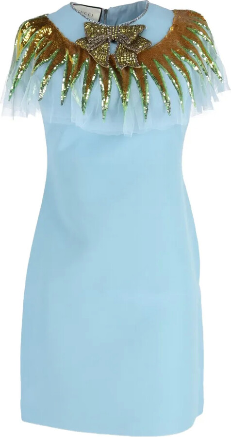 Gucci Pre-Owned Embellished-Upper Mini Dress