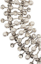 Thumbnail for your product : Kenneth Jay Lane Rhodium-tone, faux pearl and crystal necklace