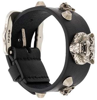 Gucci wolf stud bracelet