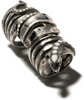 Thumbnail for your product : Loree Rodkin 18kt White Gold Diamond Snake Armour Ring