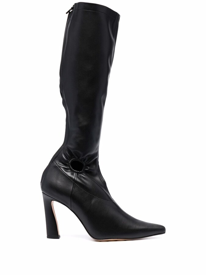 pointed toe tall boots