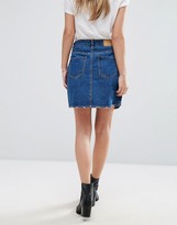 Thumbnail for your product : Vero Moda Asymetric Denim Wrap Skirt