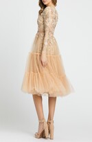 Thumbnail for your product : Mac Duggal Floral Long Sleeve Tulle Midi Dress