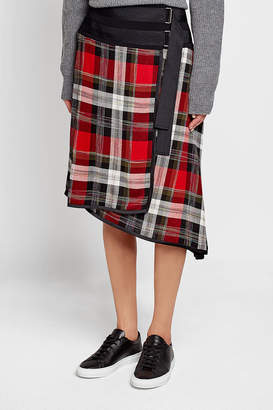 Public School Asymmetric Skirt with Virgin Wool