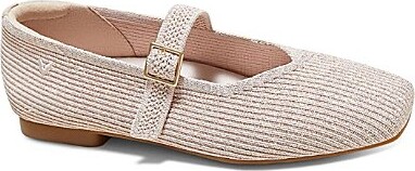 VIVAIA Margot Mary Jane Stretch Knit Square Toe Flats
