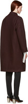 Thumbnail for your product : Aalto Burgundy Dropped Shoulder Coat