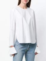 Thumbnail for your product : Enfold cut out frill cuffs blouse