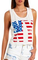 Thumbnail for your product : Charlotte Russe Americana NY Graphic Muscle Tee