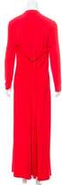 Thumbnail for your product : Halston Long Sleeve Surplice Dress w/ Tags