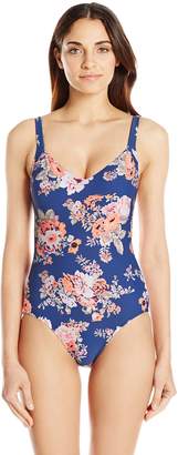 Seafolly Women's Vintage Wildflower Sweetheart Maillot One Piece Swimsuit