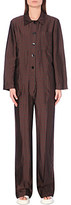 Thumbnail for your product : Dries Van Noten Long-sleeved satin jumpsuit