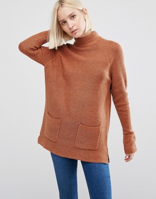 Warehouse Patch Pocket Tunic Sweater