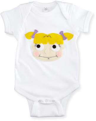 Mi Cielo Angelica Pickles Jersey Playsuit, White, Size 6-18 Months