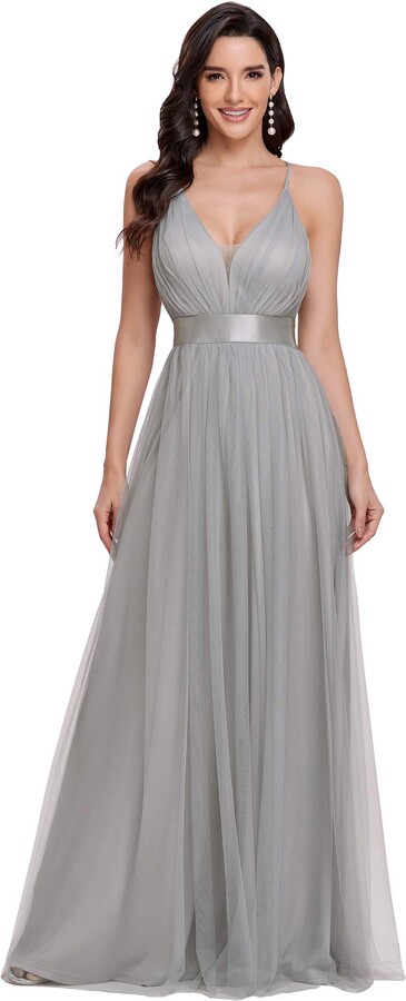 light gray dress