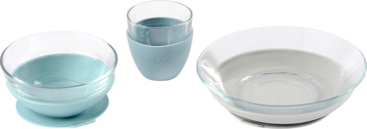 Beaba Three Piece Glass Meal Set