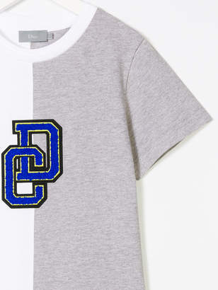 Christian Dior Baby colourblock patch T-shirt