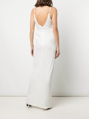 Jonathan Simkhai Ruched Sequin Bridal Gown