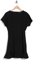 Thumbnail for your product : Donna Morgan Ruffle Hem Short Sleeve Dress
