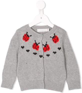 Stella McCartney Kids Ladybird knit cardigan