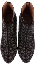 Thumbnail for your product : Alaia Laser Cut Suede Ankle Boots