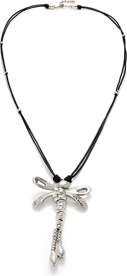Uno de 50 Long Pendant Necklace With A Dragonfly