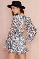 Thumbnail for your product : Nasty Gal Flirting with Danger Chiffon Romper