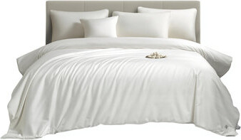 GB Pure Cotton Mulberry Silk Quilt Comforter, 550g Filling, Premium Cotton Jacquard Fabric