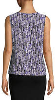 Thumbnail for your product : Kasper SUITS Printed Sleeveless Top
