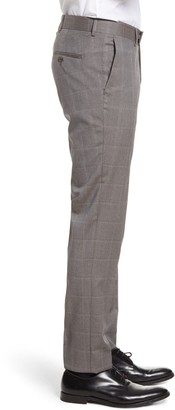 Tiger of Sweden Flat Front Windowpane Wool Trousers