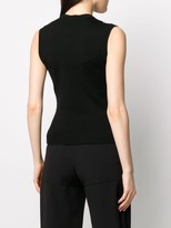 Thumbnail for your product : Paco Rabanne Embellished Diamond-Cut Knitted Top