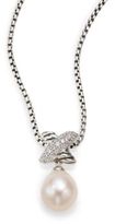 Thumbnail for your product : David Yurman X Pearl Pendant Necklace with Diamonds