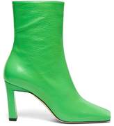 Thumbnail for your product : Wandler Isa Square-toe Leather Ankle Boots - Womens - Green