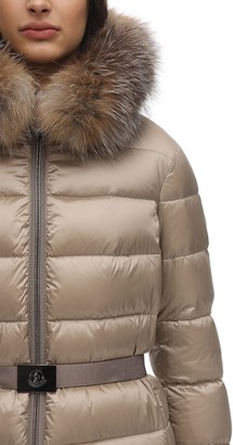 Moncler Tati Down Jacket W/ Fox Fur Collar