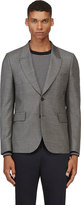 Thumbnail for your product : Paul Smith Grey Wool Crosshatched Blazer