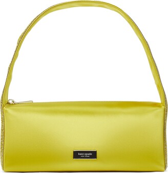 Kate Spade Mini Manhattan Crossbody Womens Yellow Leather Tote Shoulder Bag