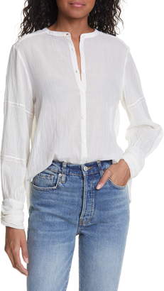 BA&SH Samy Long Sleeve Cotton Shirt