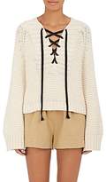 Thumbnail for your product : Ulla Johnson Women's Marland Cotton Lace-Up Sweater