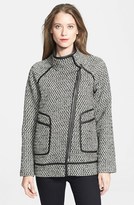 Thumbnail for your product : Rebecca Taylor Asymmetrical Tweed Coat