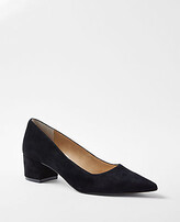 Thumbnail for your product : Ann Taylor Suede Block Heel Pumps