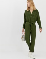 Thumbnail for your product : ASOS casual wash v-neck jumpsuit