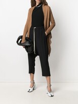 Thumbnail for your product : Rick Owens Knitted Cape Wrap Cardigan