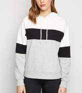 Thumbnail for your product : New Look Stripe Colour Block Hoodie