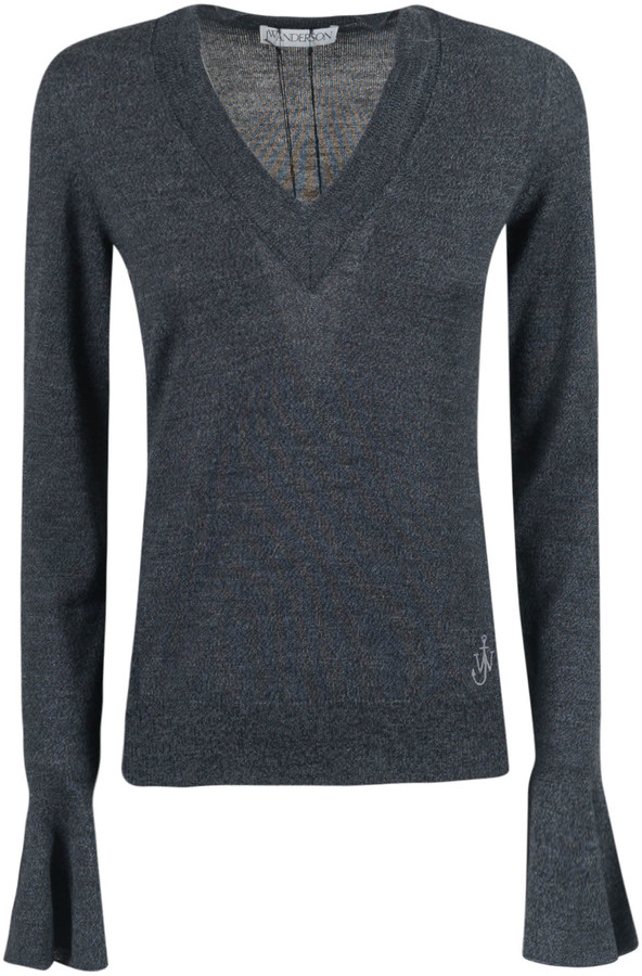 plain black v neck sweater