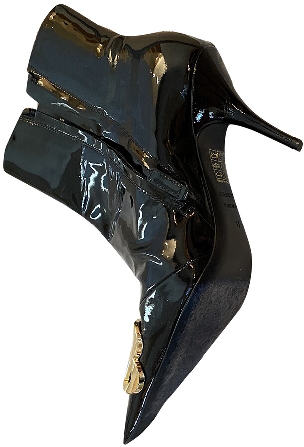 balenciaga patent leather boots